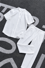 Set lin blanc